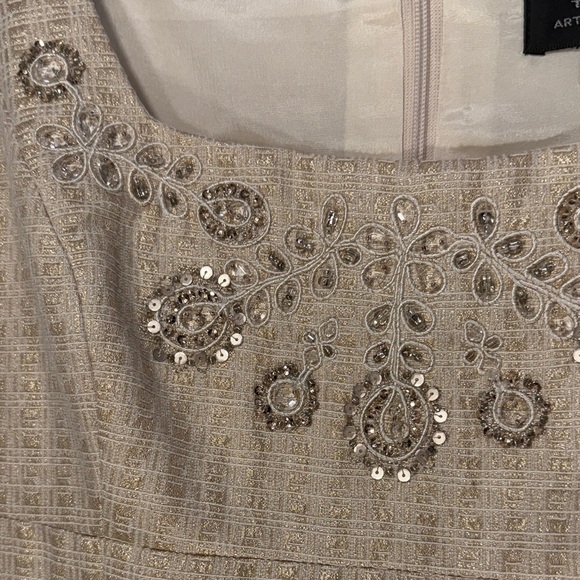 Tahari ASL Metallic Jacquard Dress and Jacket Set by Arthur S. Levine Size 4 - Picture 8 of 13